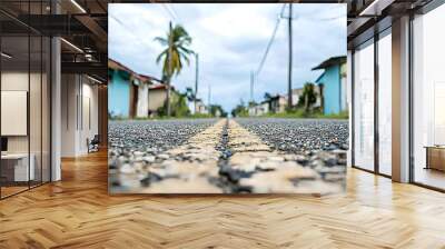 Neglected Recovery Unaddressed Damage in Disaster-Affected Communities - A Close-Up on Slow Efforts After Natural Disasters Wall mural