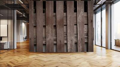 wooden fence Wall mural