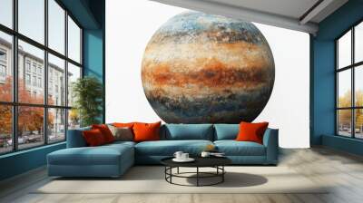 Beta Pictoris b (exoplanet) clipart, element, 3D illustration, realistic, isolated on white background Wall mural