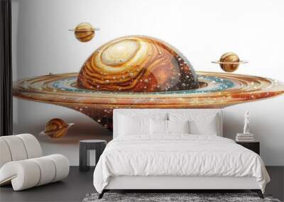 Galactomannan, 3D illustration, realistic, isolated on white background

 Wall mural