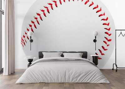 Baseball isolated on white background with clipping path Wall mural