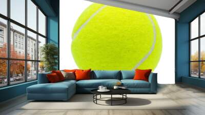 tennis ball isolated on white background with clipping path Wall mural