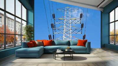 high voltage pole Wall mural