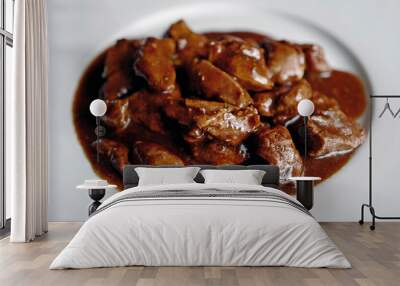 goulash of venison meat Wall mural