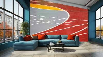 running line track and stadium Wall mural