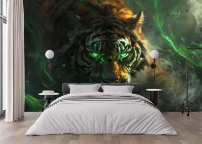 green sports jersey material texture Wall mural