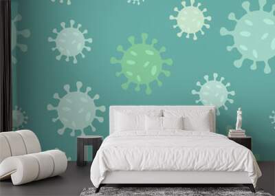 Coronavirus seamless pattern background. vector illustration	 Wall mural