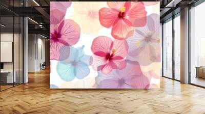 bougainvillea pattern Wall mural