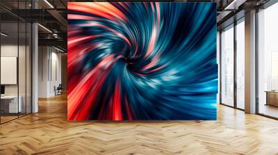 3d three dimensional abstract background with neon colors Wall mural