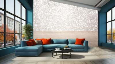 wooden and glitter background Wall mural