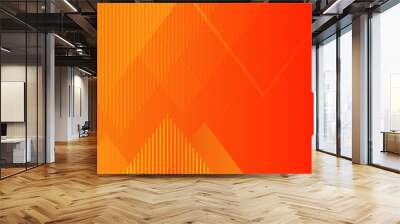 dynamic orange background gradient, abstract creative triangles background, modern landing page concept vector, with line and square shapes. Wall mural