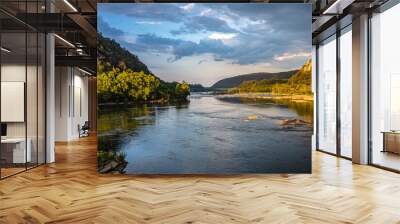 View of Potomac river from Harpers Ferry ,West Virginia, USA. Wall mural