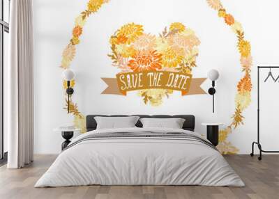 floral frame Wall mural