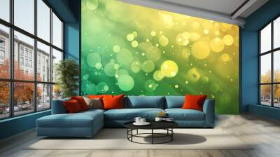 Vector banner green background gradient modern shape Wall mural