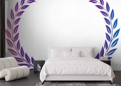 future cyber laurel vector png Wall mural