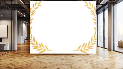 gold laurel award png Wall mural