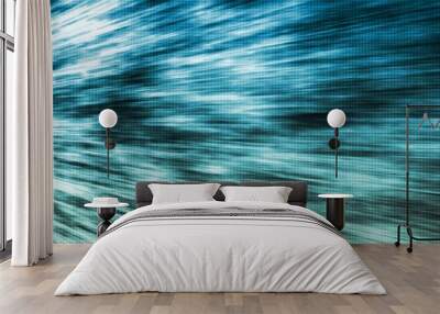 abstract blue and green background Wall mural