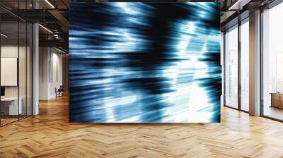 abstract blue background with motion blur Wall mural