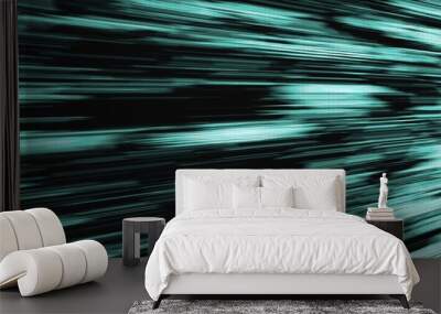 abstract green background with motion blur Wall mural