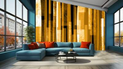 abstract retro yellow background Wall mural