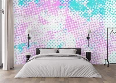 bright abstract background with halftone pattern Wall mural