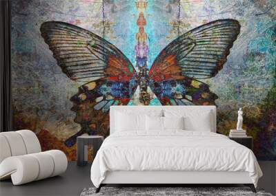 Magic Shaman butterfly  Wall mural