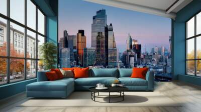 UK, England, London, City pano from St Pauls 2023 Wall mural