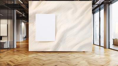 Blank Card Mockup designs in an authentic white greeting card artworks or stationery designs. empty paper card background Wall mural