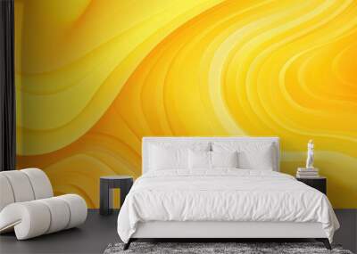 Swirly yellow gradient background  Wall mural