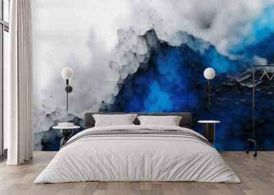 Blue stone and rock background abstract Wall mural