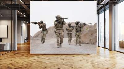 Soldiers patrol patrols in afghanistan Wall mural