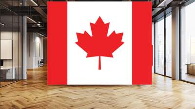 vector of canada flag Wall mural