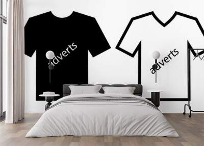 advertise channels on clothes Wall mural