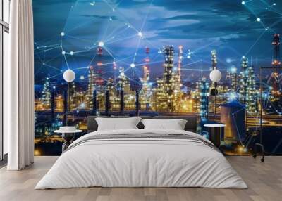 Smart grid technologies in industrial power management Wall mural