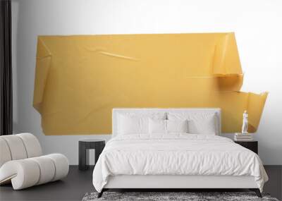 Brown plastic masking tape for close box paper. isolated with clipping path Wall mural