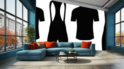 Cycling jersey front and back Wall mural