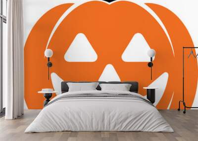 Halloween jack-o-lantern pumpkin  Wall mural