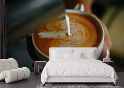 coffee latte art Wall mural