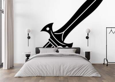 Falchion vector silhouette Wall mural