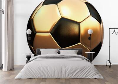 golden soccer ball Wall mural