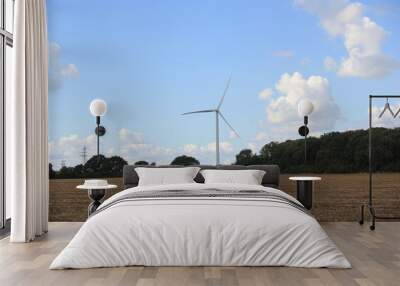 wind energy turbines windmill blades  Wall mural