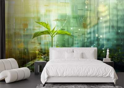 Growing your wealth shouldn't be risky. Wall mural