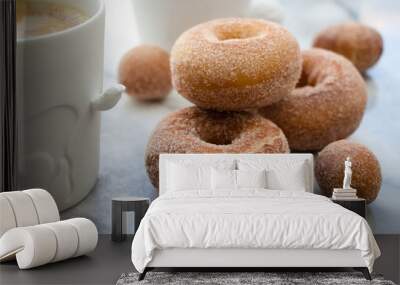 Coffee and Donuts Wall mural