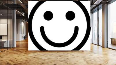 Smile Face Vector Icon Isolated. Wall mural