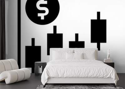 trading icon Wall mural