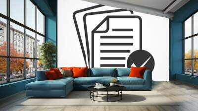 Checklist icon. Vector illustration. Wall mural