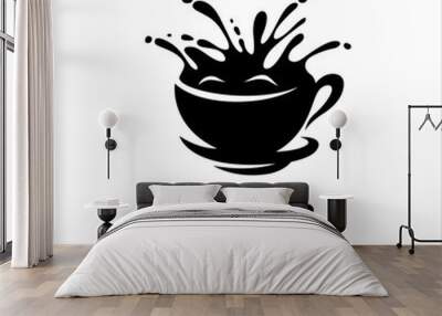 Coffee lover t-shirt design. Vector illustration. Wall mural