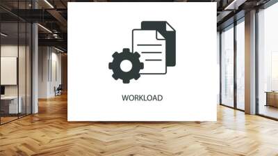 workload icons  symbol vector elements for infographic web Wall mural