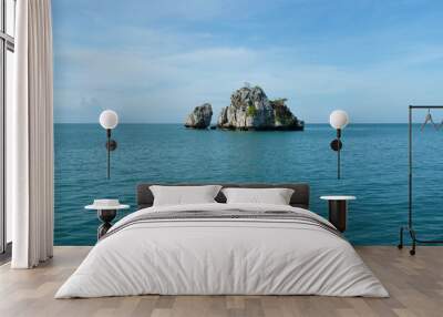 small island stone oasis Thai Wall mural