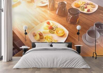 breakfast in the morning Wall mural